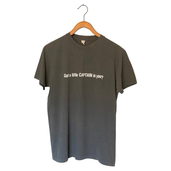Captain Morgan Gray S/S T-Shirt Men's Size M "Put Some Captain In You" Tee - Picture 1 of 9